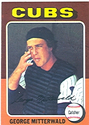1975 Topps Mini Baseball Cards      411     George Mitterwald